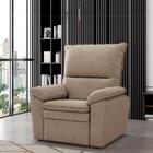 Poltrona Do Papai Reclinável Copenhagen Veludinho Capuccino -