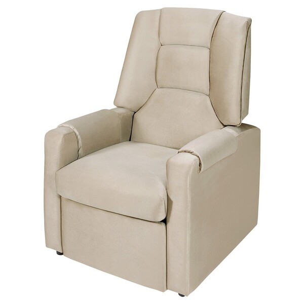 Poltrona Do Papai Reclinável Divah Sued Areia - Gran Belo
