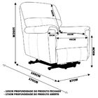 Poltrona Do Papai Reclinável Elétrica Com Controle Kyoto Lift