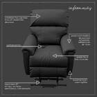 Poltrona Do Papai Reclinável Elétrica Com Controle Kyoto Lift