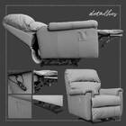 Poltrona Do Papai Reclinável Elétrica Com Controle Kyoto Powe