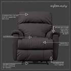 Poltrona Do Papai Reclinável Elétrica Com Controle Kyoto Powe