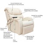 Poltrona Do Papai Reclinável Elétrica Com Controle Sala De Es