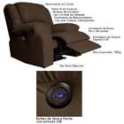 Poltrona Do Papai Reclinável Elétrica Com Entrada Usb Magnum