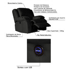 Poltrona Do Papai Reclinável Elétrica Com Entrada Usb Magnum