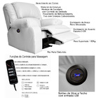 Poltrona Do Papai Reclinável Elétrica Com Massagem E Usb Magn