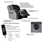 Poltrona Do Papai Reclinável Elétrica Com Massagem E Usb Magn