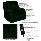 Poltrona Do Papai Reclinável Elétrica Com Massagem Magnum Vel