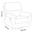 Poltrona Do Papai Reclinável Elétrica E Giratória Oliver D06