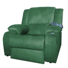 Poltrona Do Papai Reclinável Elétrica Em Suede Barao Verde