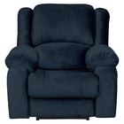 Poltrona Do Papai Reclinável Elétrica Magnum Veludo Azul Clás