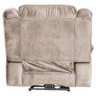 Poltrona Do Papai Reclinável Elétrica Magnum Veludo Creme G23