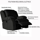 Poltrona Do Papai Reclinável Elétrica Magnum Veludo Marrom G2