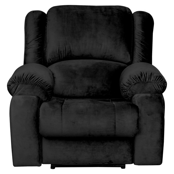 Poltrona Do Papai Reclinável Elétrica Magnum Veludo Preto G23