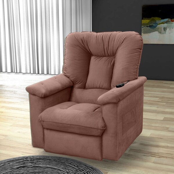 Poltrona Do Papai Reclinável Elétrica Mx-40 Veludo Porsche  R