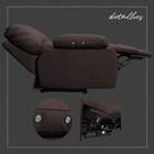 Poltrona Do Papai Reclinável Elétrico Asmará Power Touch Cour