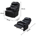 Poltrona Do Papai Reclinável Em Korino Preto