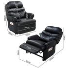 Poltrona Do Papai Reclinável Em Korino Preto