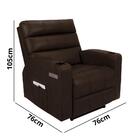 Poltrona Do Papai Reclinável Florença Motorizada Lift Couríss