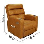 Poltrona Do Papai Reclinável Florença Motorizada Lift Couríss