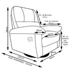 Poltrona Do Papai Reclinável Giratória Armênia Glider Mecânic