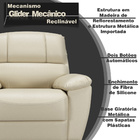 Poltrona Do Papai Reclinável Giratória Armênia Glider Mecânic