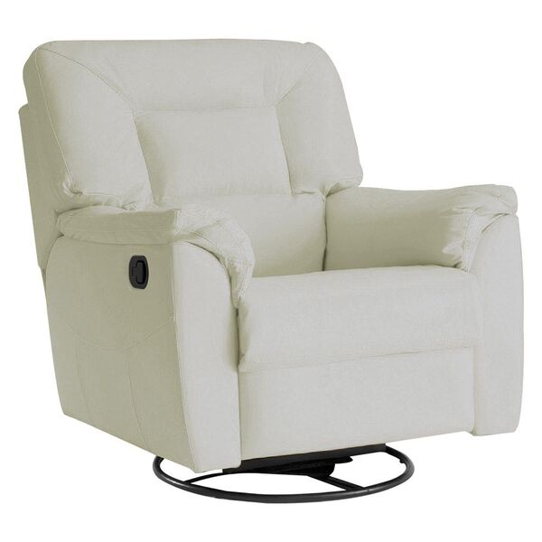 Poltrona Do Papai Reclinável Giratória Com Balanço Doha Couro