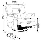 Poltrona Do Papai Reclinável Giratória Com Balanço Doha Couro