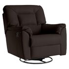 Poltrona Do Papai Reclinável Giratória Com Balanço Doha Couro