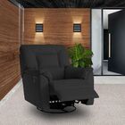 Poltrona Do Papai Reclinável Giratória Com Balanço Doha Couro