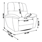 Poltrona Do Papai Reclinável Giratória Glider Mecânico Armêni