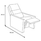 Poltrona Do Papai Reclinável Jaguar Suede Animale Bege - Js M