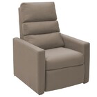 Poltrona Do Papai Reclinável Jaguar Suede Animale Bege - Js M