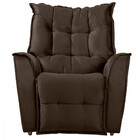 Poltrona Do Papai Reclinável King Veludo Chocolate - Star Con