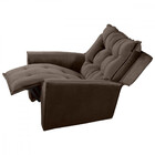 Poltrona Do Papai Reclinável King Veludo Chocolate - Star Con