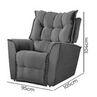 Poltrona Do Papai Reclinável King Veludo - Star Confort