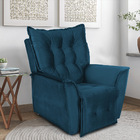 Poltrona Do Papai Reclinável Kit 2 Ruthi Veludo L05 - D'rossi