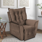 Poltrona Do Papai Reclinável Kit 2 Ruthi Veludo L05 - D'rossi