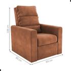 Poltrona Do Papai Reclinável Leon Veludo Cobre