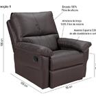 Poltrona Do Papai Reclinável Madri Zero Wall Com Massageador