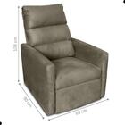 Poltrona Do Papai Reclinável Maia Suede Cappuccino