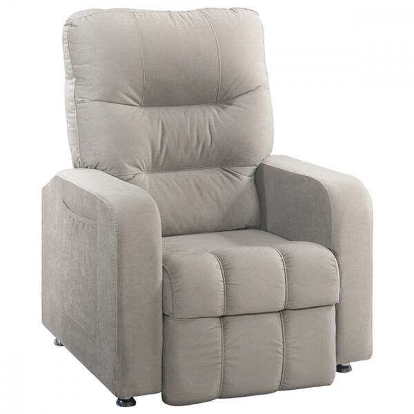 Poltrona Do Papai Reclinavel Maldiva Tecido Veludo