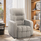 Poltrona Do Papai Reclinavel Maldiva Tecido Veludo