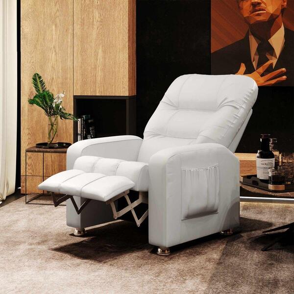 Poltrona Do Papai Reclinável Maldivas Branco Corano