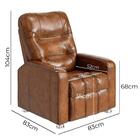 Poltrona Do Papai Reclinável Maldivas Corano Caramelo