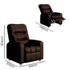 Poltrona Do Papai Reclinável Maldivas Corano Marrom Star Conf