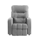 Poltrona Do Papai Reclinável Maldivas Suede Cinza Plus - Spec