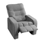 Poltrona Do Papai Reclinável Maldivas Suede Cinza Plus - Spec
