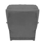 Poltrona Do Papai Reclinável Manual Alana J01 Suede Cinza