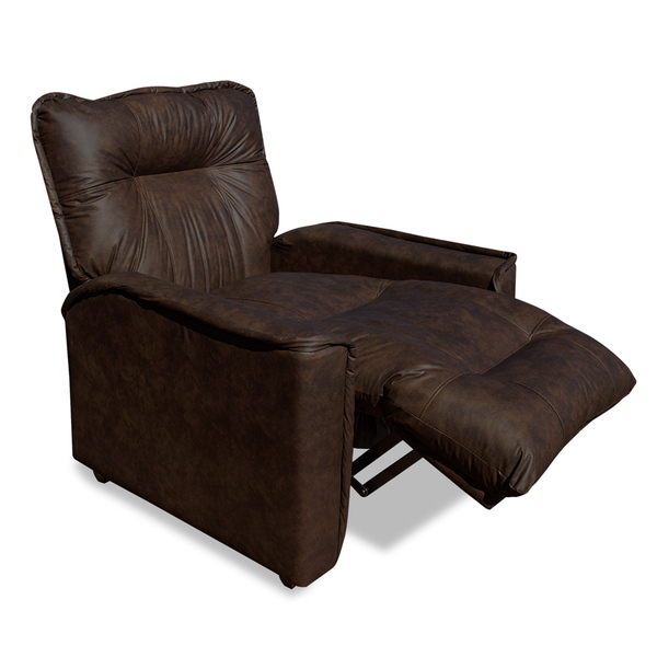 Poltrona Do Papai Reclinável Manual Comfort Pu Marrom - Monta